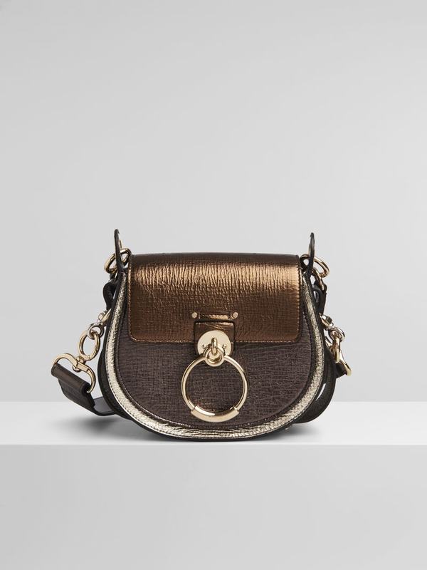 Chloé Bolsos Mujer Tess Doradas Nylon SBTM86597